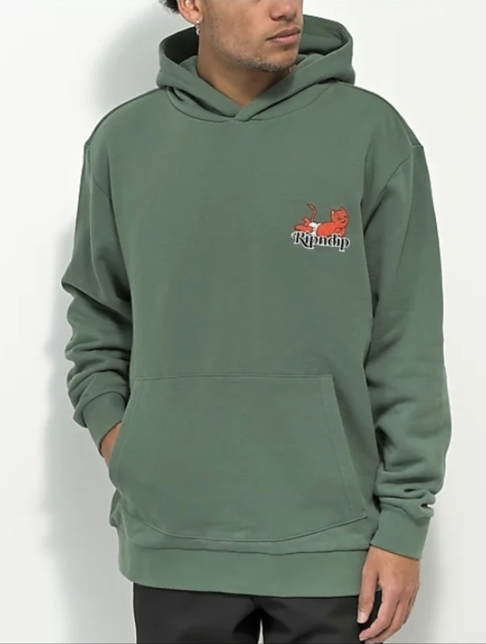 💥 RIPNDIP Devil Babies Dark Sage Hoodie